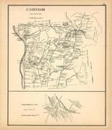 Cornish, Cornish Flat, New Hampshire State Atlas 1892 Uncolored